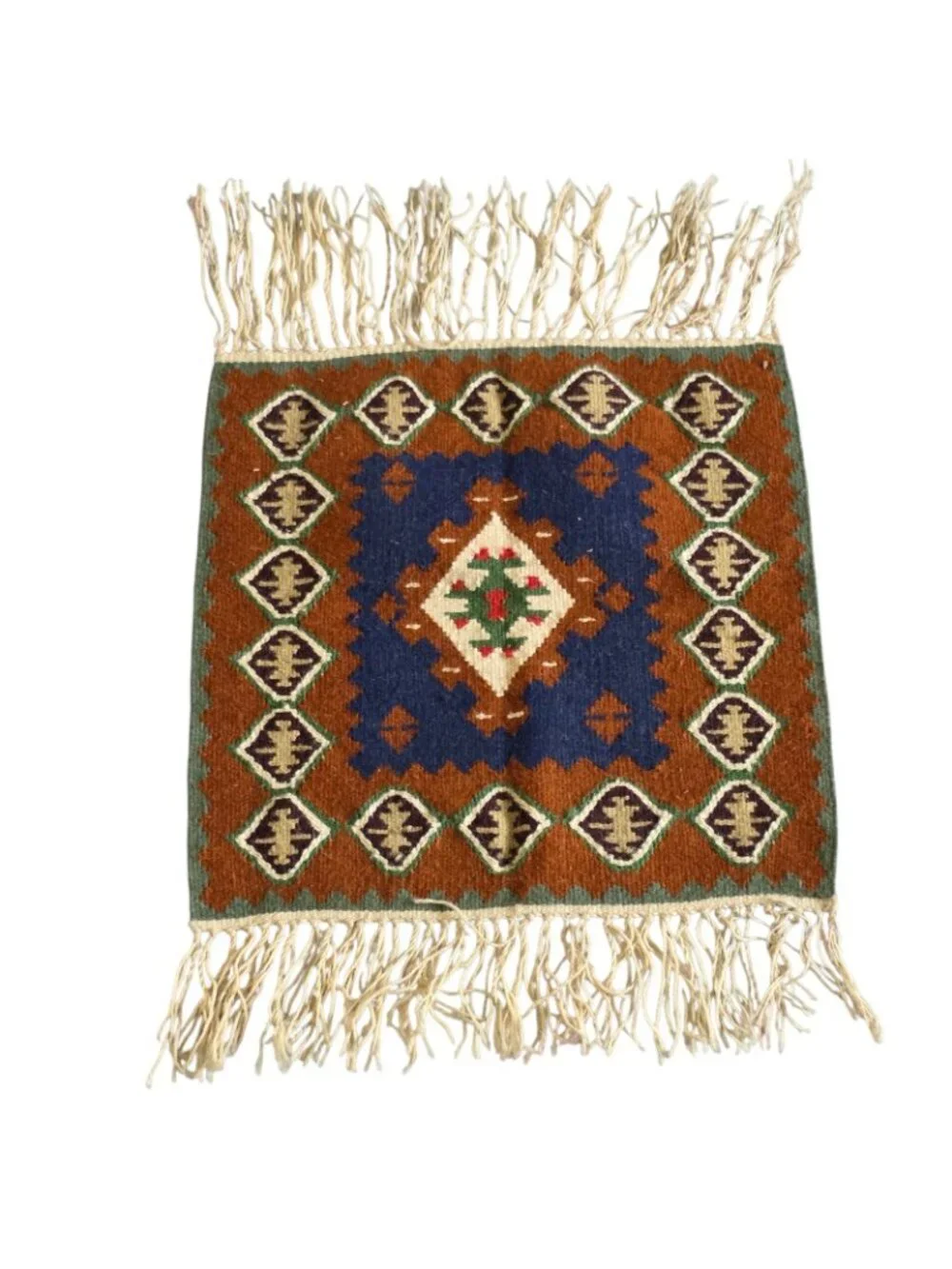 Vintage Small Rug Wall Hanging Woven Rug 24.5